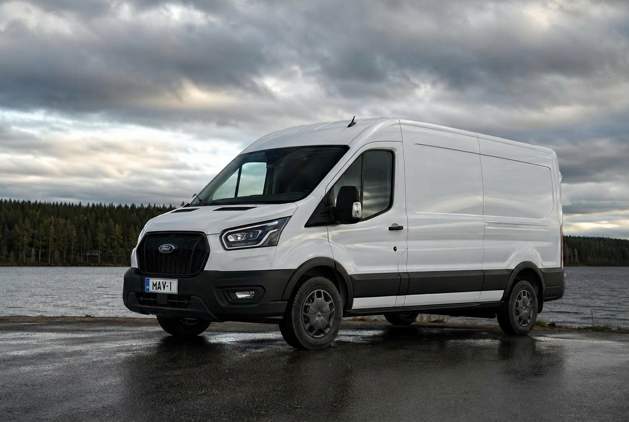 Pakettiauto muuttoon ja työhön